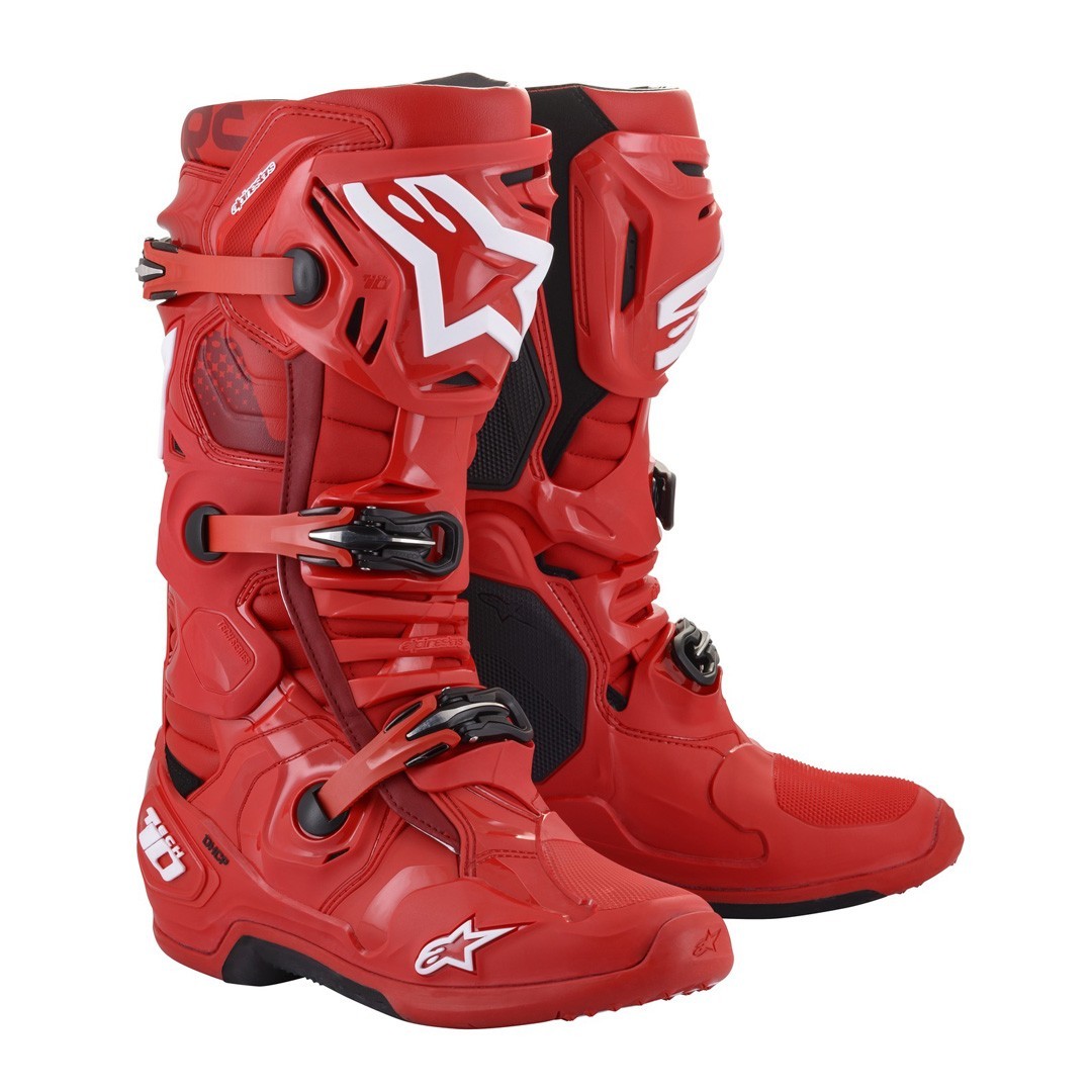 Moto boty Alpinestars Tech 10 červená 2022  červená  42
