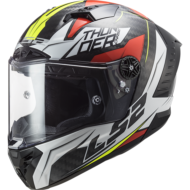 Moto přilba LS2 FF805 Thunder C Chase  Gloss White Red  M (57-58)