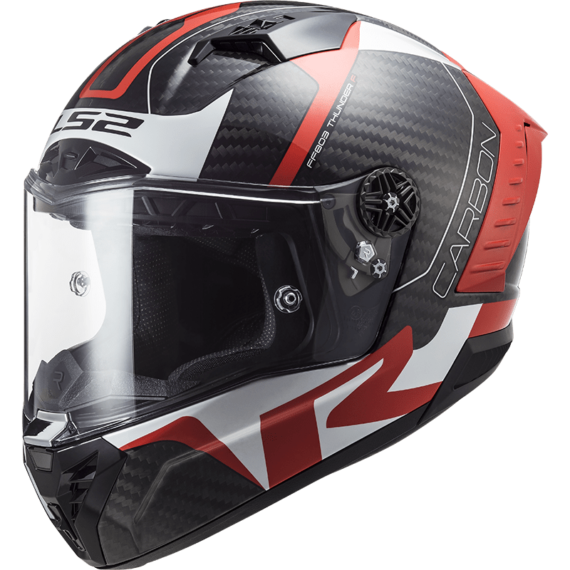 Moto přilba LS2 FF805 Thunder C Racing1  Gloss Red White