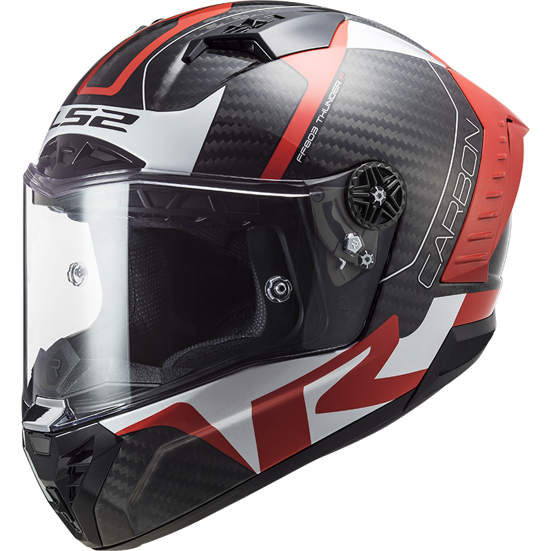 Moto přilba LS2 FF805 Thunder C Racing1  Gloss Red White