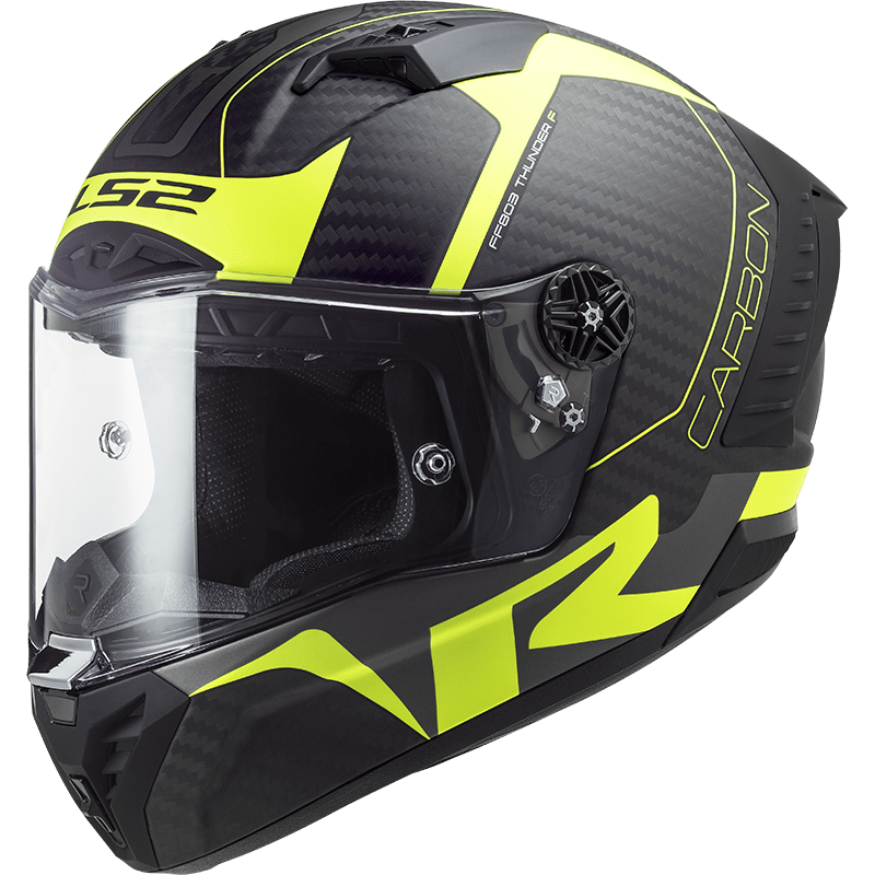 Moto přilba LS2 FF805 Thunder C Racing1  Matt Fluo Yellow