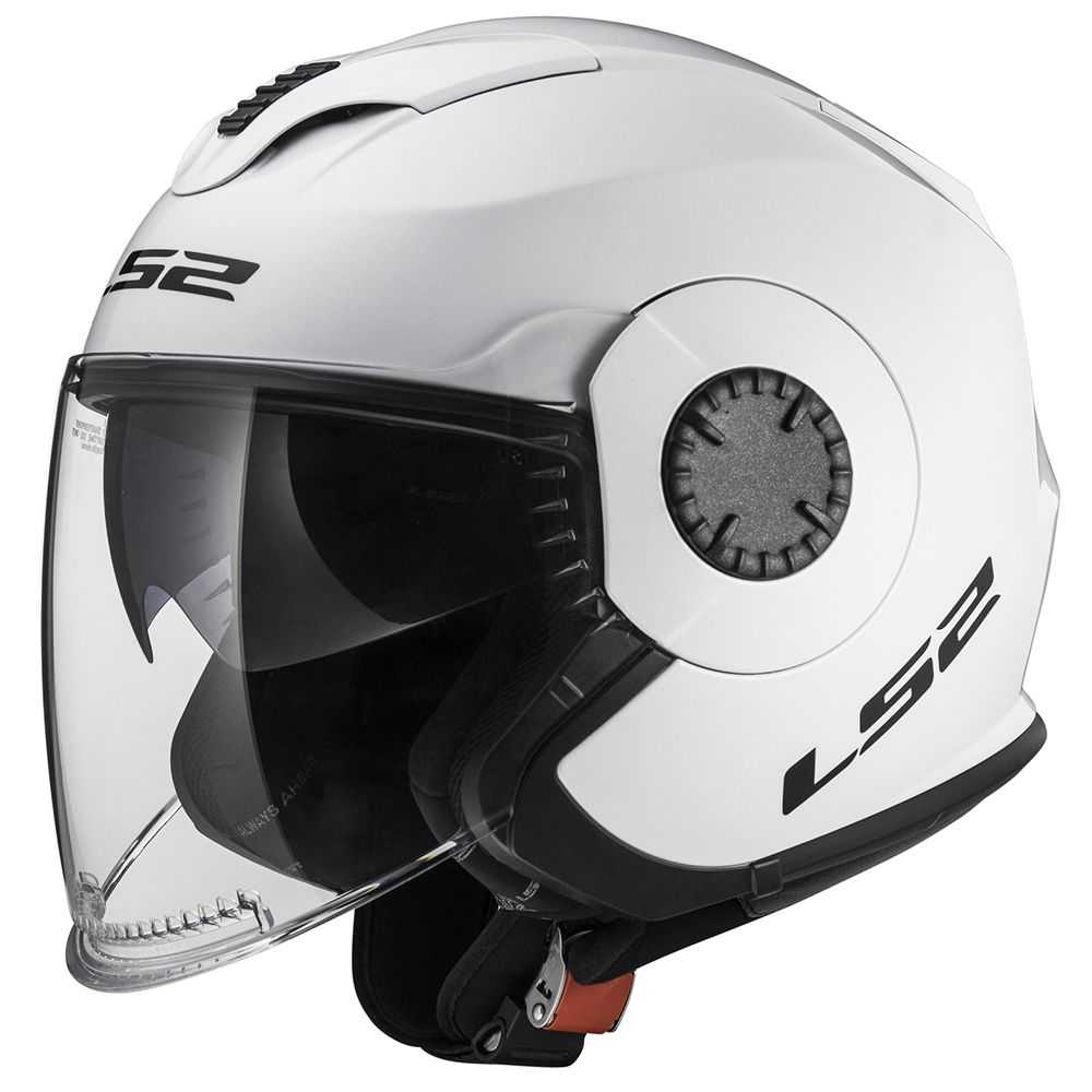 Moto přilba LS2 OF570 Verso Single  Gloss White  S (55-56)