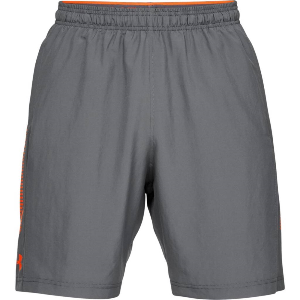 Pánské kraťasy Under Armour Woven Graphic Short  Gray/Orange  L