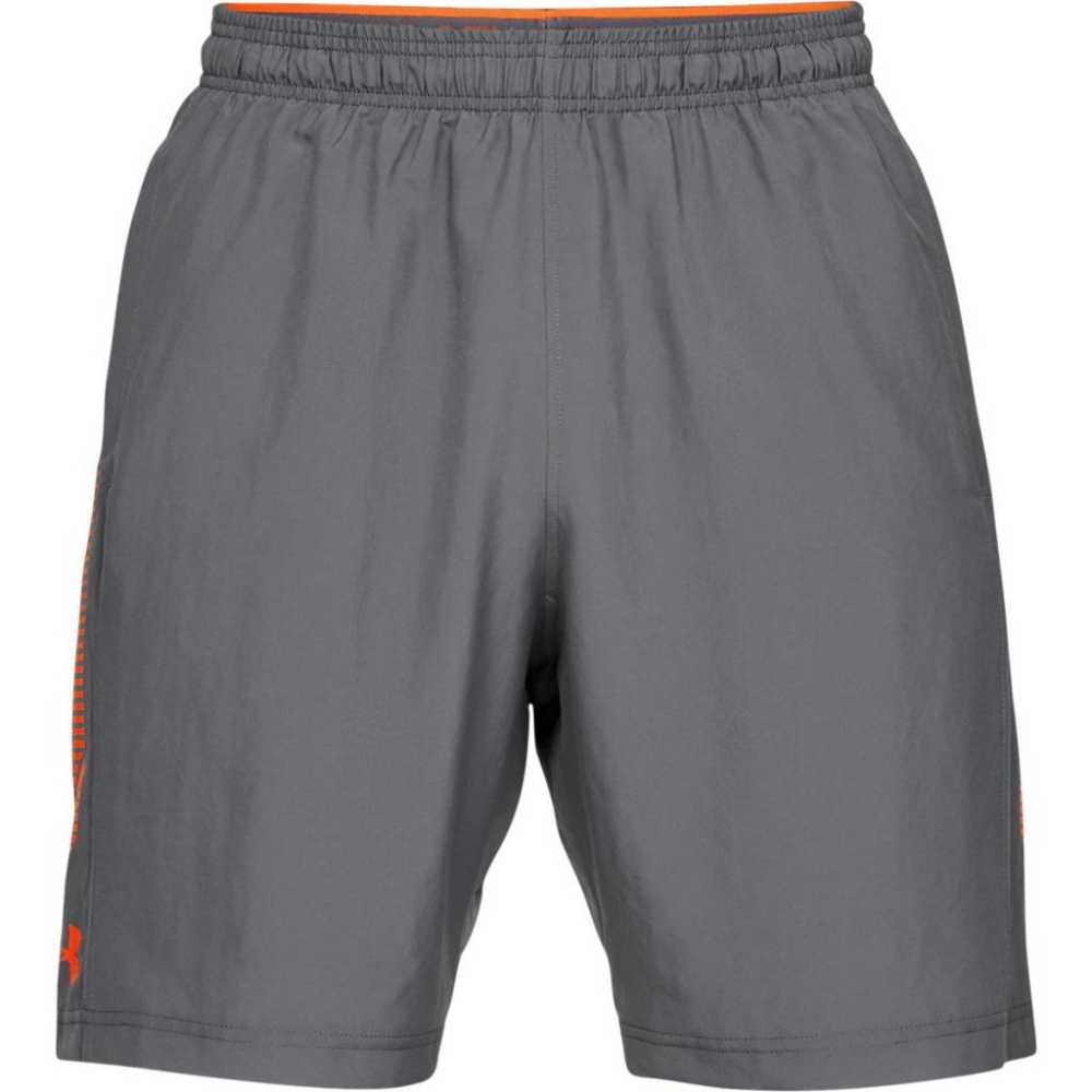 Pánské kraťasy Under Armour Woven Graphic Short  Gray/Orange  XXL