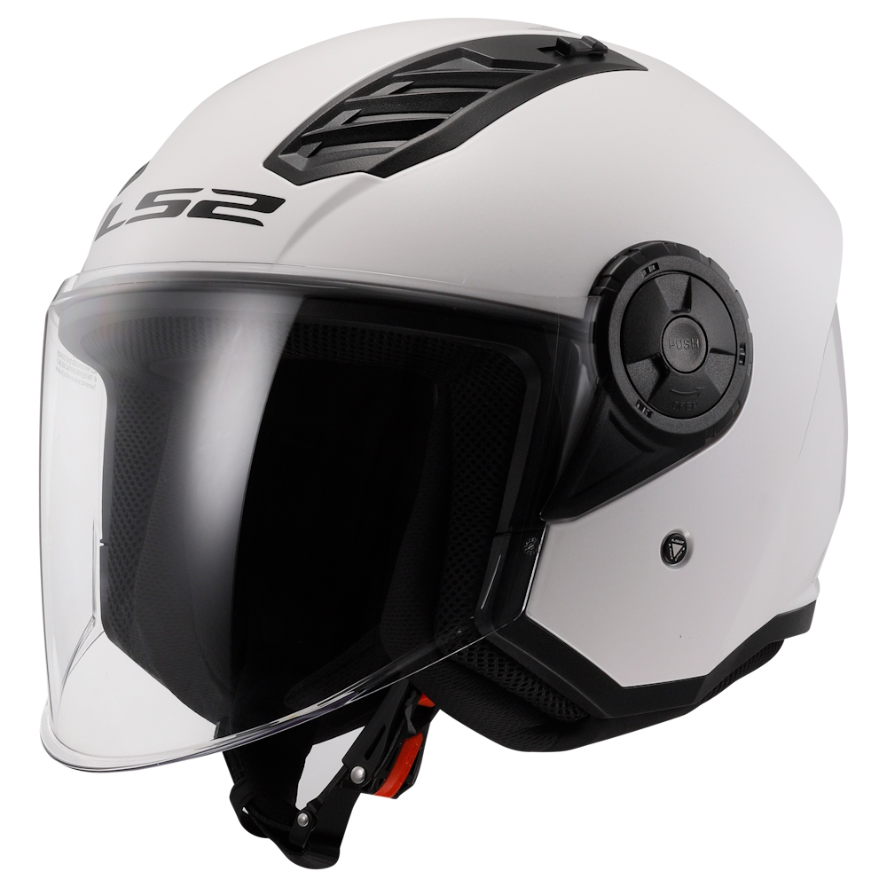 Moto přilba LS2 OF616 Airflow II Solid Gloss White  L (59-60)