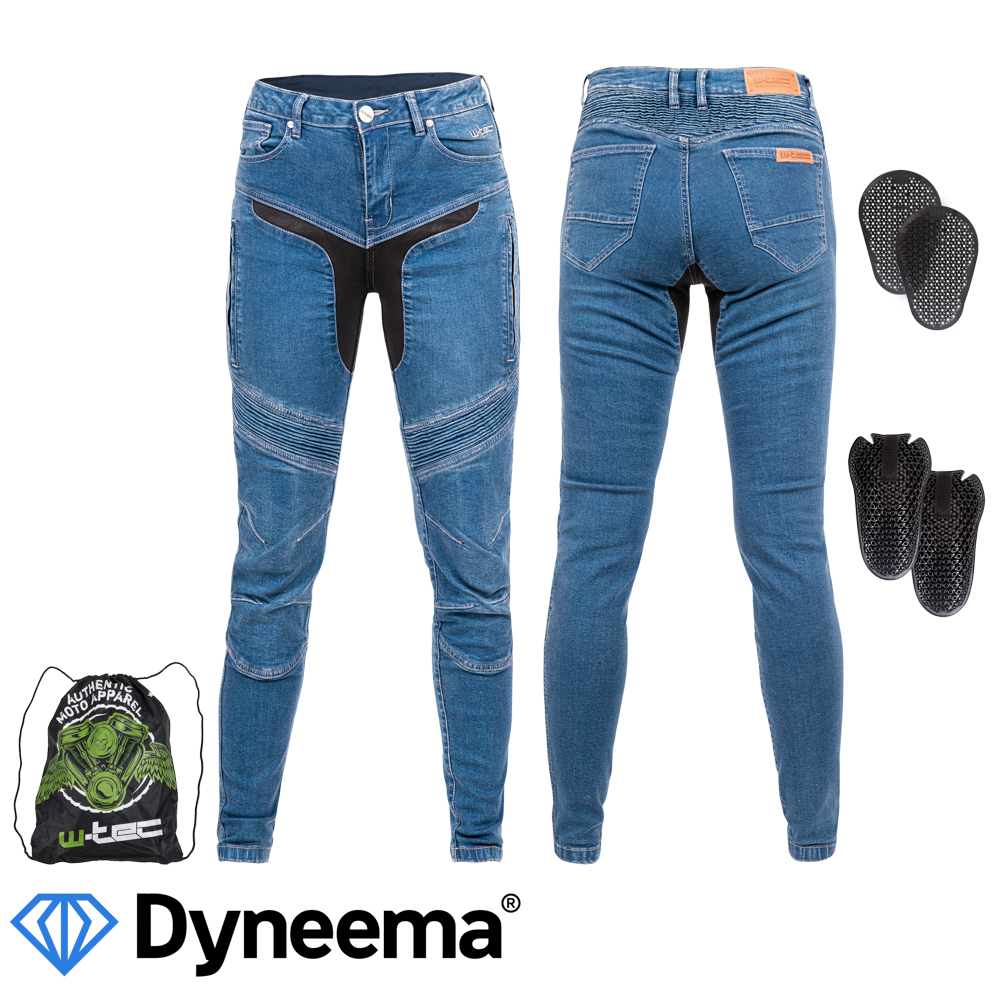 Dámské moto jeansy W-TEC Dynetis Lady  modrá  S