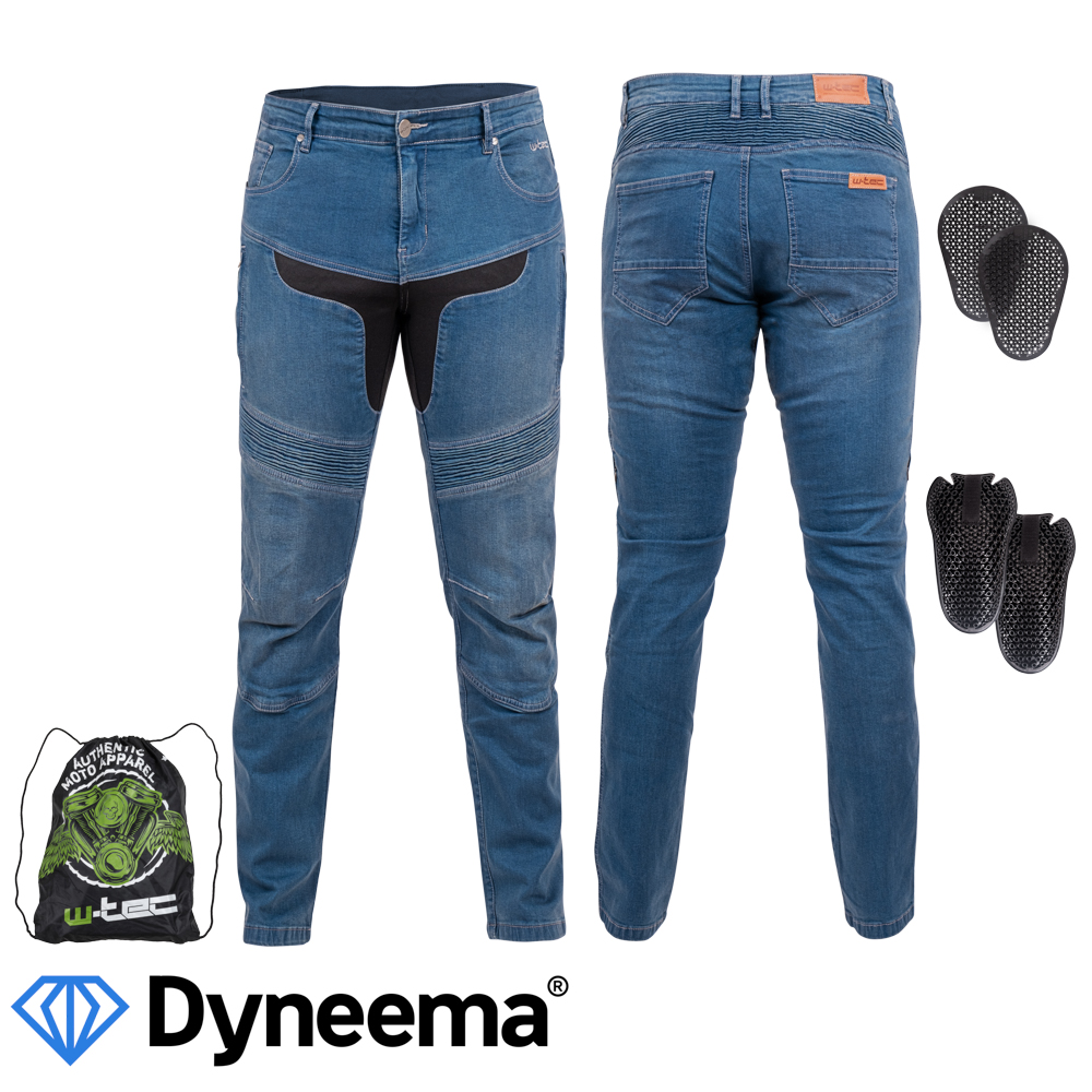 Pánské moto jeansy W-TEC Dynetis  4XL  modrá